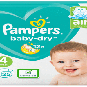 Pampers Baby-Dry Nappies Size 4, 9-14kgs, 20-31lbs, Maxi 25's