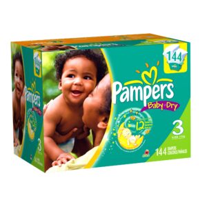 Pampers Baby-Dry Nappies Size 3, 6-10kgs, 13-22lbs 30's