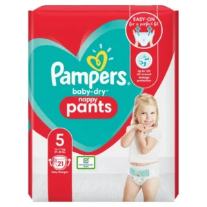 Pampers Baby-Dry Pants Size 5, Nappies  21s × 4 × 1